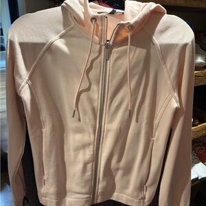 Armani Exchange pink zip up hoodie
